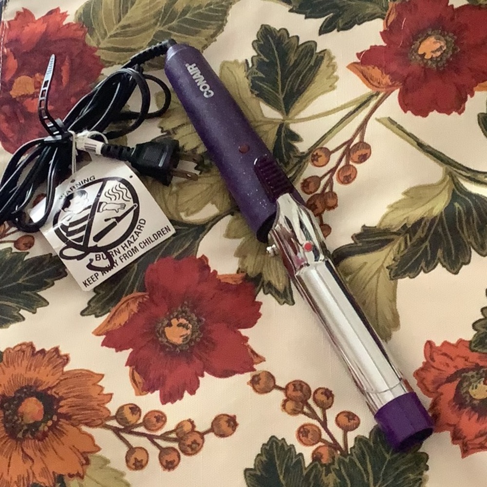 Curling Iron by Conair purple silver tags still on great shape
